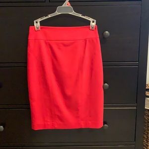 Express red pencil skirt